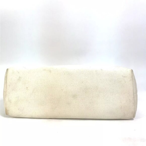 CELINE 190062 Horizontal Cabas Logo Tote Bag Shoulder Bag Canvas/Leather Beige - Picture 10 of 15